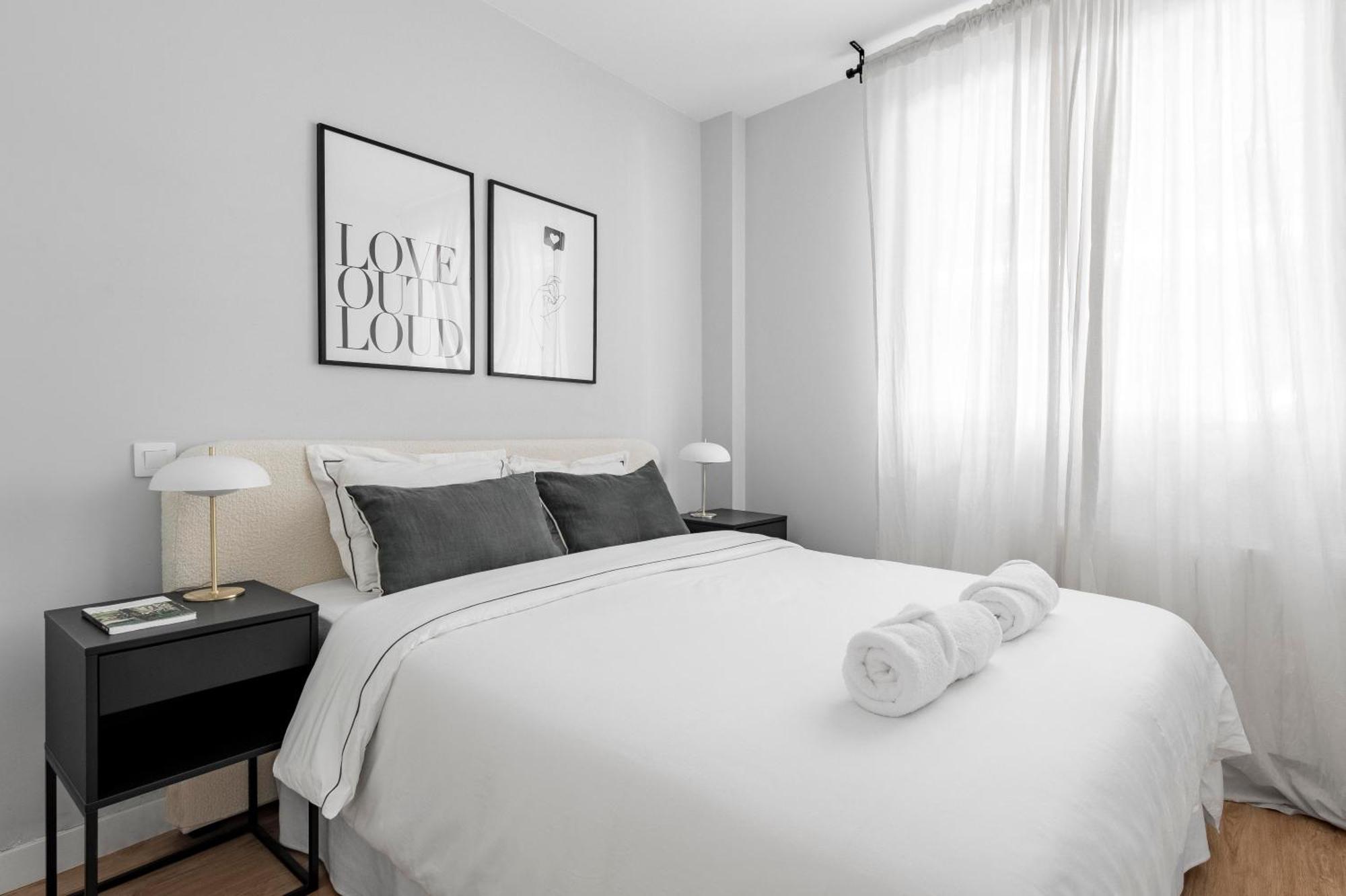 מדריד Cozy 2 Bedroom Apartment With Patio מראה חיצוני תמונה